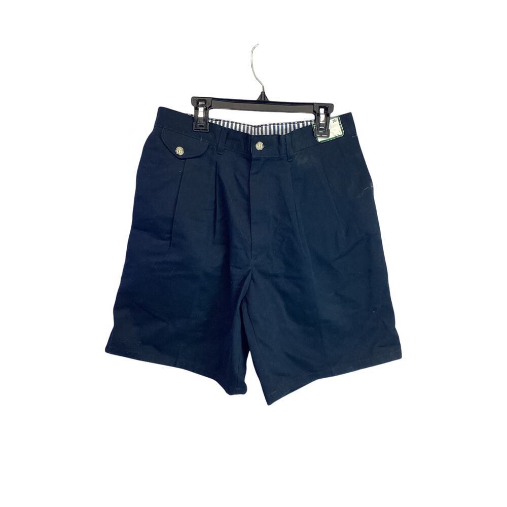 Men's Flat Front Shorts Size 30 Midnight Blue NWT